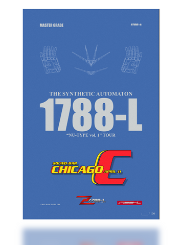 LTD ED. 1788-L TOUR POSTER (CHICAGO)